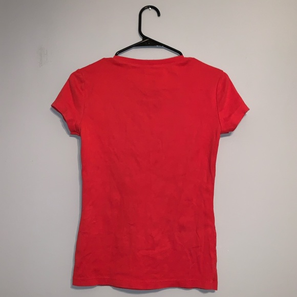 trendy red tommy hilfiger short sleeve top - Picture 3 of 3